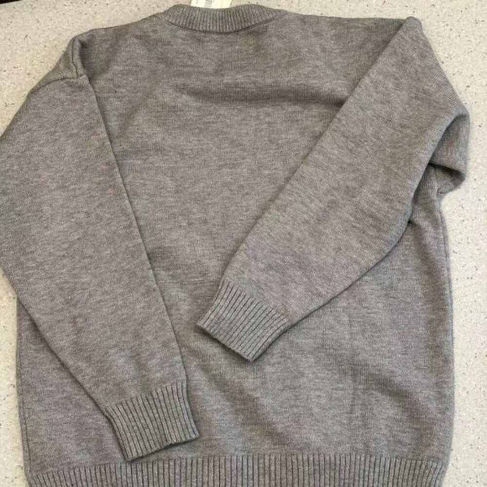 Ami Gray Crew Neck Sweater